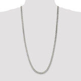 Sterling Silver 7mm Curb Chain-WBC-QCB180-30