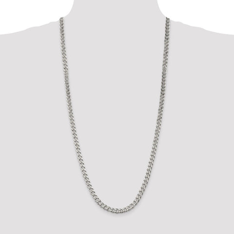 Sterling Silver 7mm Curb Chain-WBC-QCB180-30