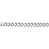 Sterling Silver 7.5mm Curb Chain-WBC-QCB200-22