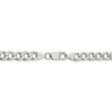 Sterling Silver 7.5mm Curb Chain-WBC-QCB200-18