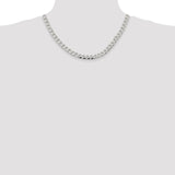 Sterling Silver 7.5mm Curb Chain-WBC-QCB200-18