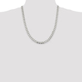 Sterling Silver 7.5mm Curb Chain-WBC-QCB200-22