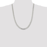Sterling Silver 7.5mm Curb Chain-WBC-QCB200-24