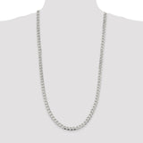 Sterling Silver 7.5mm Curb Chain-WBC-QCB200-30