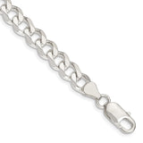 Sterling Silver 7.5mm Curb Chain-WBC-QCB200-8