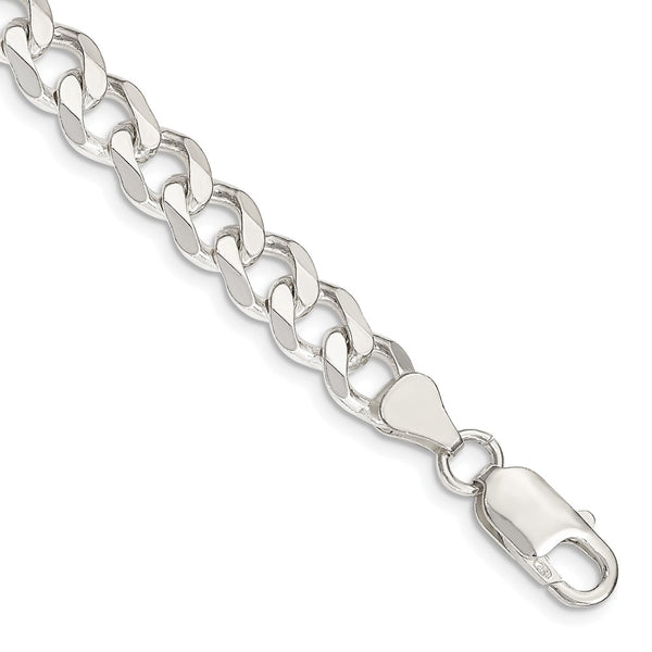 Sterling Silver 7.5mm Curb Chain-WBC-QCB200-7