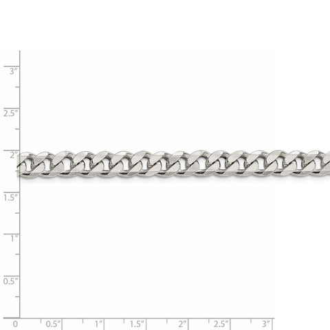 Sterling Silver 8mm Curb Chain-WBC-QCB220-7