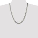 Sterling Silver 8mm Curb Chain-WBC-QCB220-24