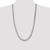 Sterling Silver 8mm Curb Chain-WBC-QCB220-28