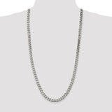 Sterling Silver 8mm Curb Chain-WBC-QCB220-30