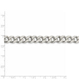 Sterling Silver 9mm Curb Chain-WBC-QCB250-8