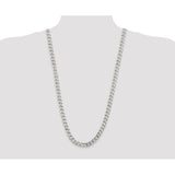 Sterling Silver 9mm Curb Chain-WBC-QCB250-30