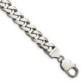 Sterling Silver Antiqued 9mm Curb Chain-WBC-QCB250A-8