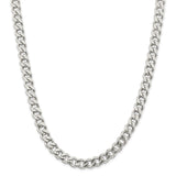 Sterling Silver 9mm Curb Chain-WBC-QCB250-26