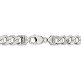 Sterling Silver 11mm Curb Chain-WBC-QCB300-8