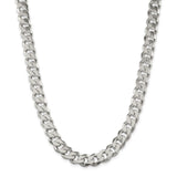 Sterling Silver 11mm Curb Chain-WBC-QCB300-26
