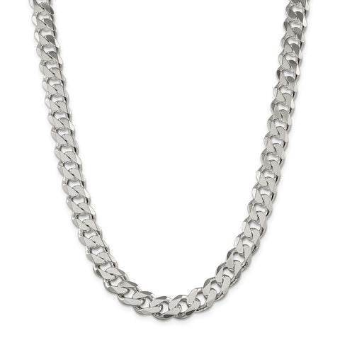 Sterling Silver 11mm Curb Chain-WBC-QCB300-26