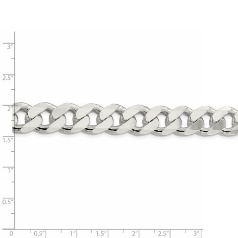 Sterling Silver 13mm Curb Chain-WBC-QCB350-28