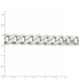 Sterling Silver 13mm Curb Chain-WBC-QCB350-26