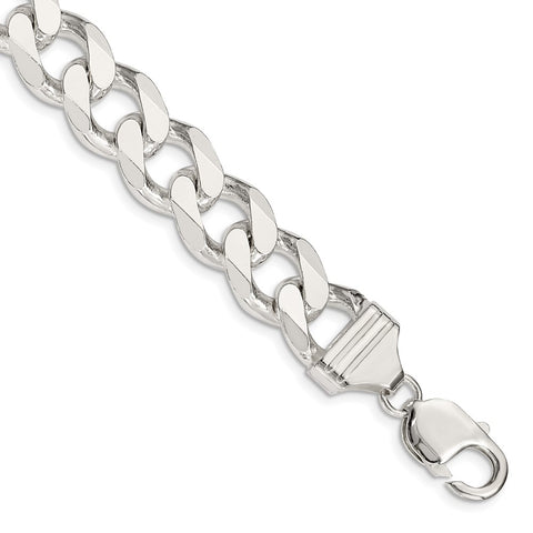 Sterling Silver 13mm Curb Chain-WBC-QCB350-8