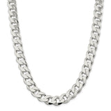 Sterling Silver 13mm Curb Chain-WBC-QCB350-26