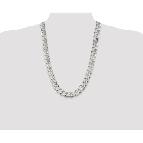 Sterling Silver 15mm Curb Chain-WBC-QCB400-26