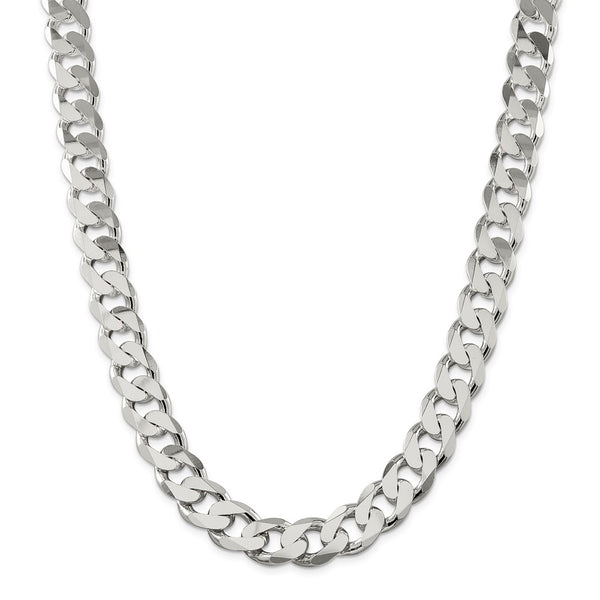 Sterling Silver 15mm Curb Chain-WBC-QCB400-22