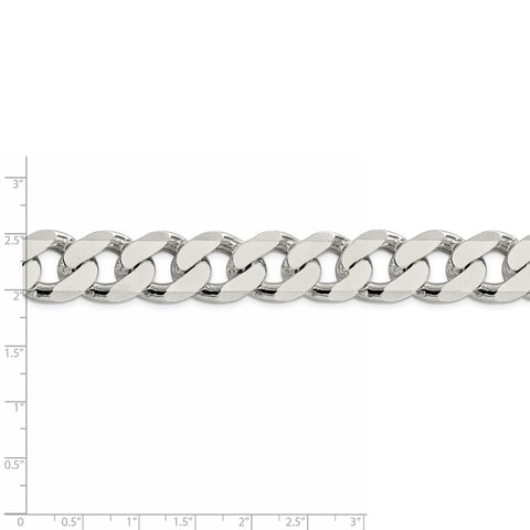 Sterling Silver 16.25mm Curb Chain-WBC-QCB450-8