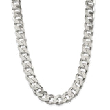 Sterling Silver 16.25mm Curb Chain-WBC-QCB450-20