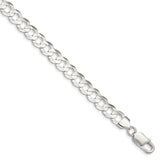 Sterling Silver 8mm Concave Beveled Curb Chain-WBC-QCBC200-30