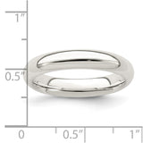 Sterling Silver 4mm Comfort Fit Band-QCF040-4-WBC
