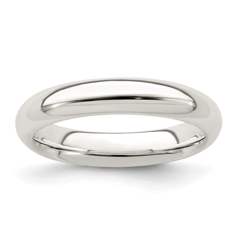 Sterling Silver 4mm Comfort Fit Band-QCF040-4-WBC