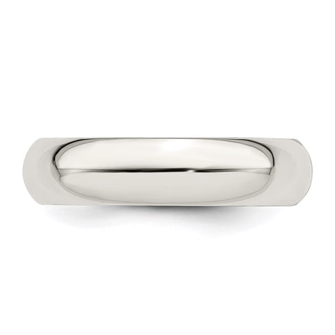 Sterling Silver 5mm Comfort Fit Band-QCF050-4-WBC