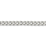 Sterling Silver 7mm PavÇ Curb Chain-WBC-QCF180-22