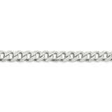 Sterling Silver 9.15mm PavÇ Curb Chain-WBC-QCF250-9