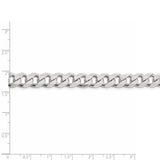 Sterling Silver 9.15mm PavÇ Curb Chain-WBC-QCF250-8