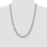 Sterling Silver 9.15mm PavÇ Curb Chain-WBC-QCF250-24