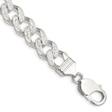 Sterling Silver 10.5mm PavÇ Curb Chain-WBC-QCF300-8