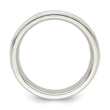 Sterling Silver 4mm Milgrain Comfort Fit Band-QCFM040-4-WBC