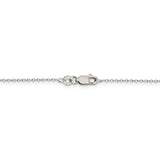 Sterling Silver 1mm Cable Chain Anklet-WBC-QCL025-9
