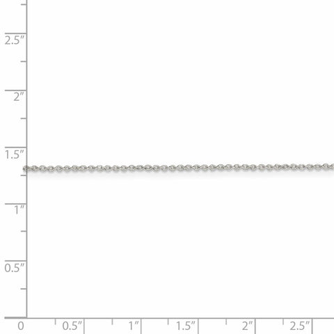 Sterling Silver 1mm Cable Chain-WBC-QCL030-14
