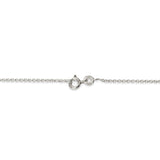 Sterling Silver Rhodium-plated 1mm Cable Chain-WBC-QCL030R-26