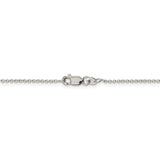 Sterling Silver 1.25mm Cable Chain Anklet-WBC-QCL035-10