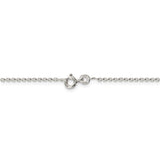 Sterling Silver 1.5mm Cable Chain Anklet-WBC-QCL040-10