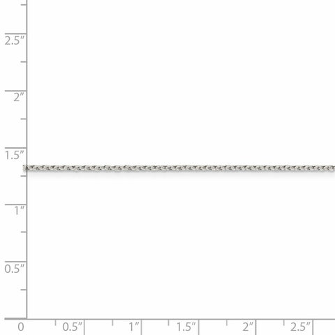 Sterling Silver 1.5mm Cable Chain Anklet-WBC-QCL040-9