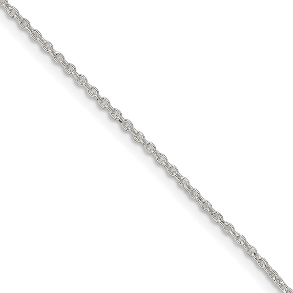 Sterling Silver 1.5mm Cable Chain Anklet-WBC-QCL040-9