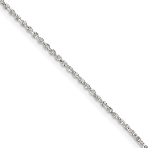 Sterling Silver 1.5mm Cable Chain Anklet-WBC-QCL040-10