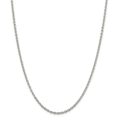 Sterling Silver 2.75mm Cable Chain-WBC-QCL080-30