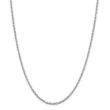 Sterling Silver 2.75mm Cable Chain-WBC-QCL080-36
