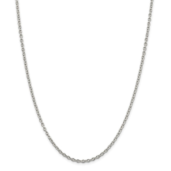 Sterling Silver 2.75mm Cable Chain-WBC-QCL080-36